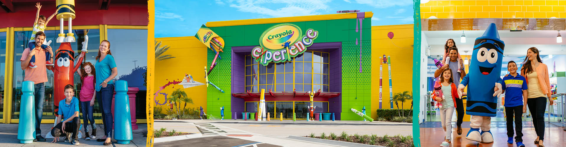 The exterior of the Crayola Experience Orlando attraction